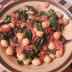 Chickpeas, Spinach and Tomato