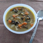 Roasted Garlic &Mushroom-Lentil Soup